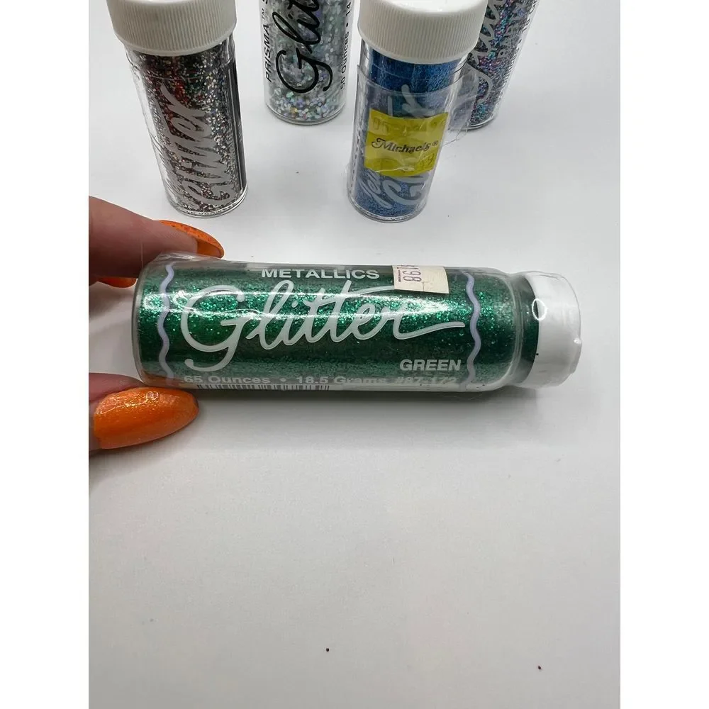 Lot of 5 Gick Crafts Glitter Multi Color, Fine, Prisma Stardust Arts &‎ Crafts